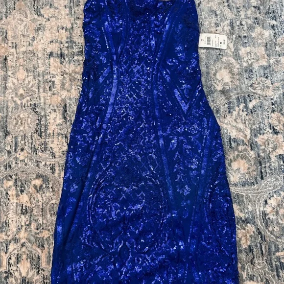 Windsor Blue Sequin Dress - Picture 2 of 5